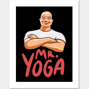 Man Yoga Posters and Art